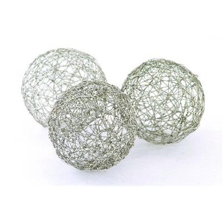 MODERN DAY ACCENTS Modern Day Accents 3279 Wire Spheres 5 in. D-Box of 3 3279